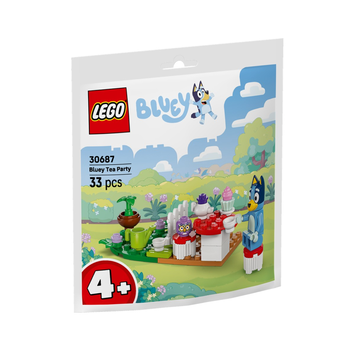 Set LEGO Bluey Goûter avec personnages et scène.