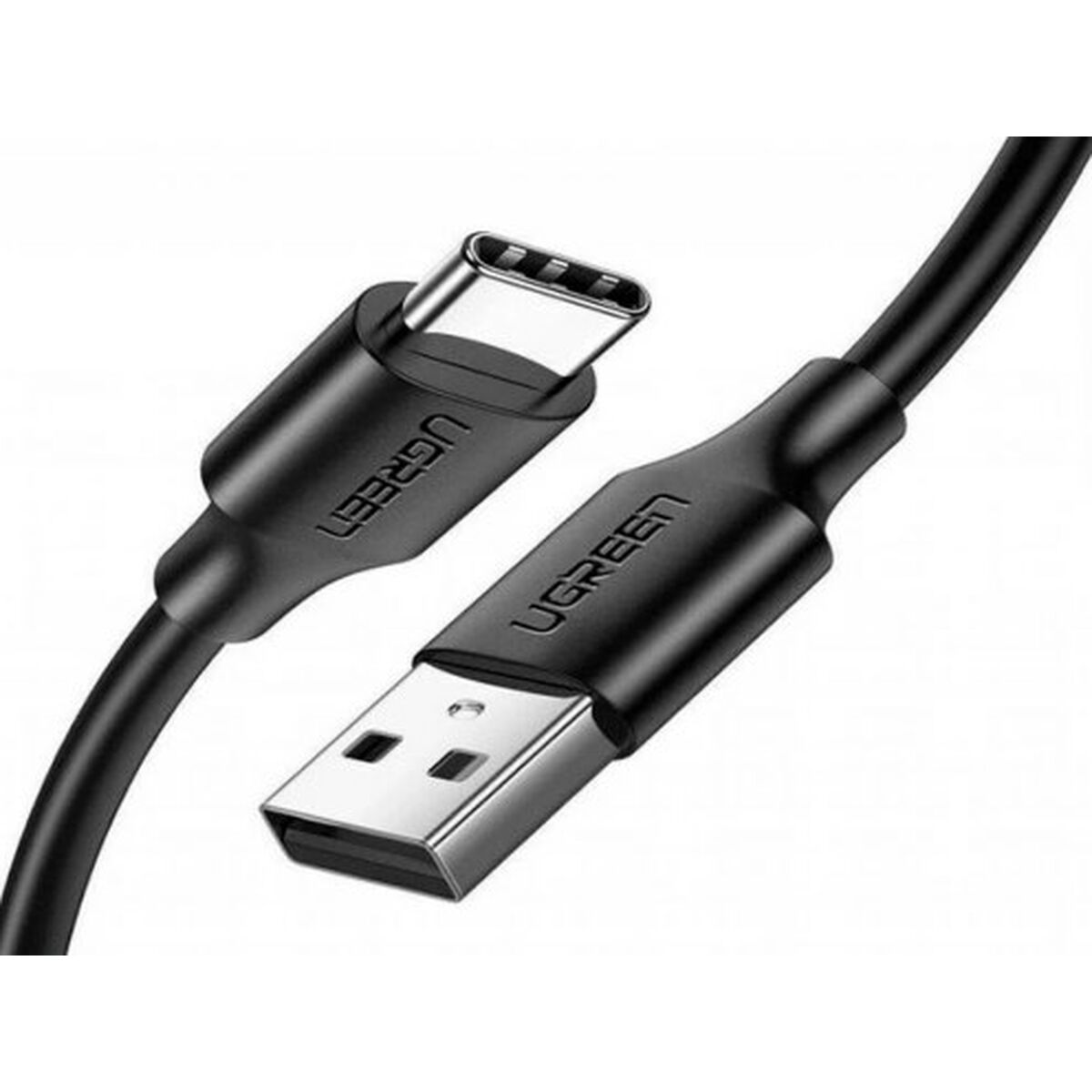 Câble USB-C et USB-A noir avec logo UGREEN.