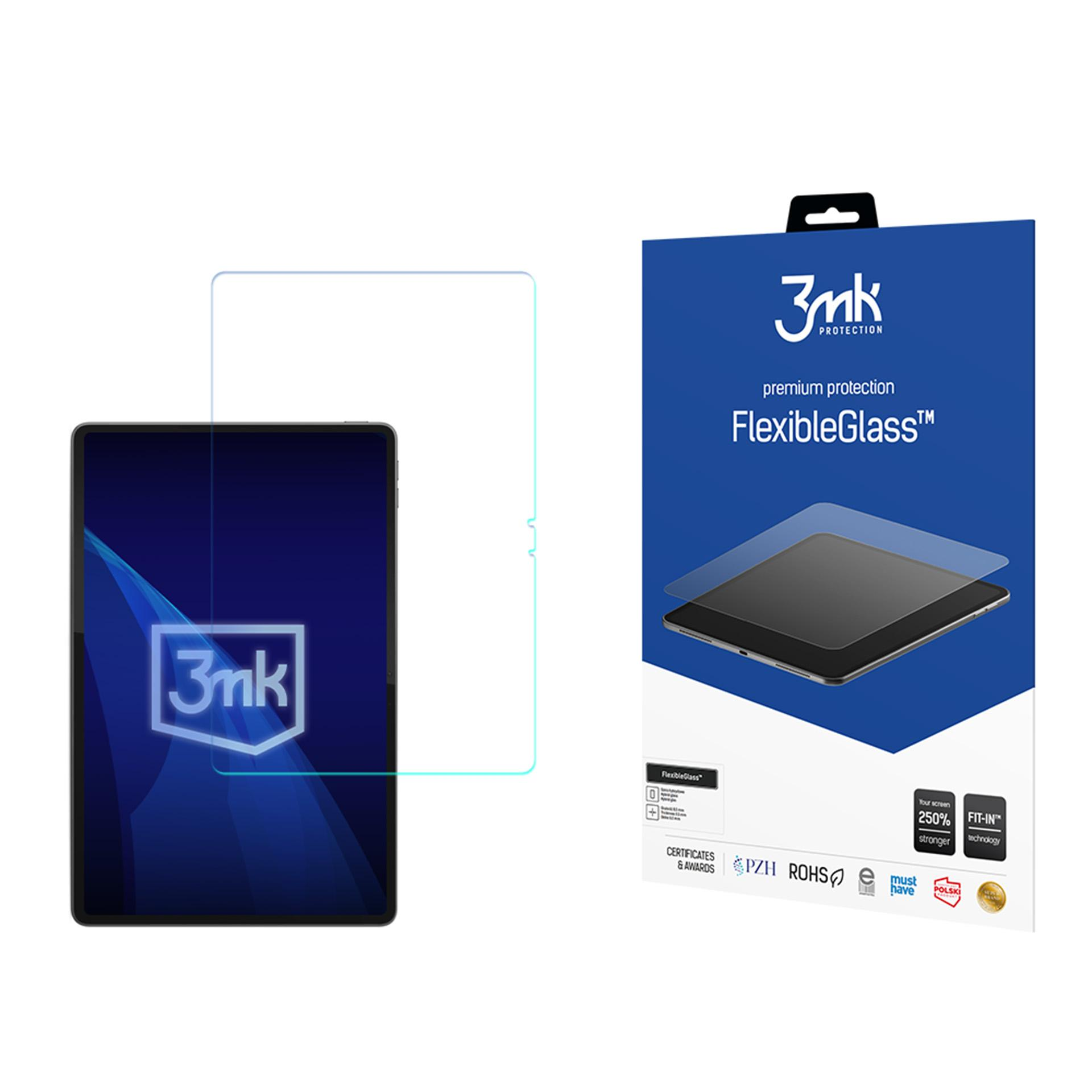 Opakowanie z tabletem i osłoną ekranu. 3mk FlexibleGlass.