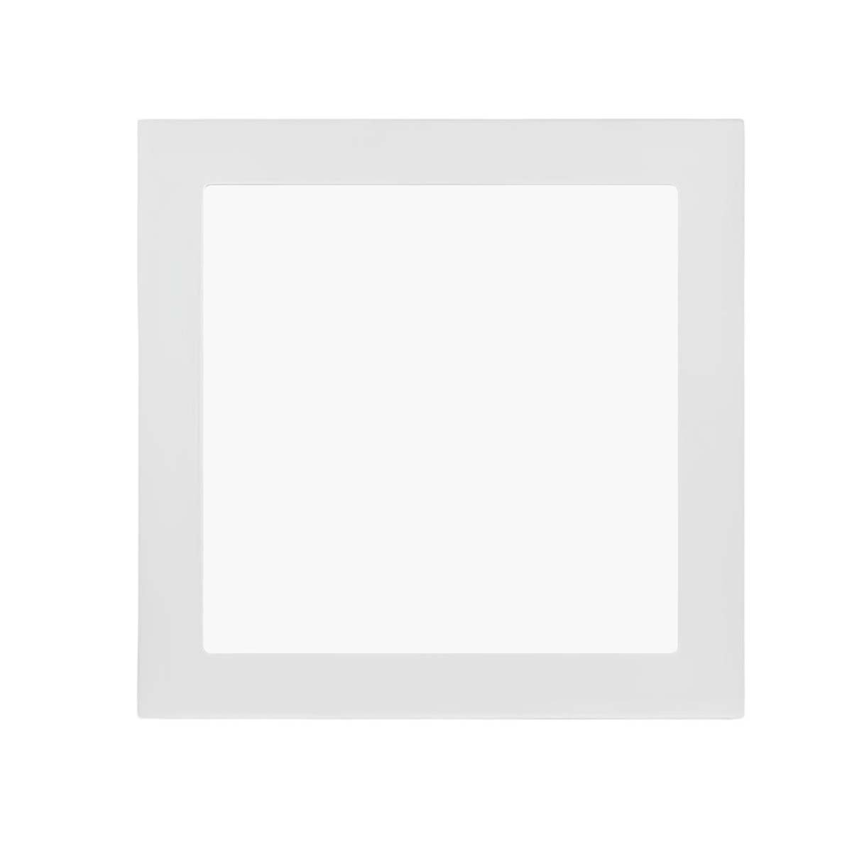 Un marco rectangular blanco con un espacio blanco vacío en el centro.