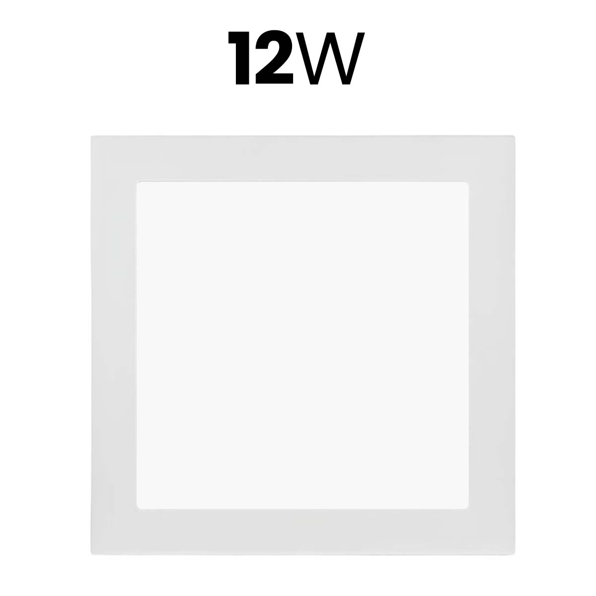 Un cuadrado blanco con el texto 12W.