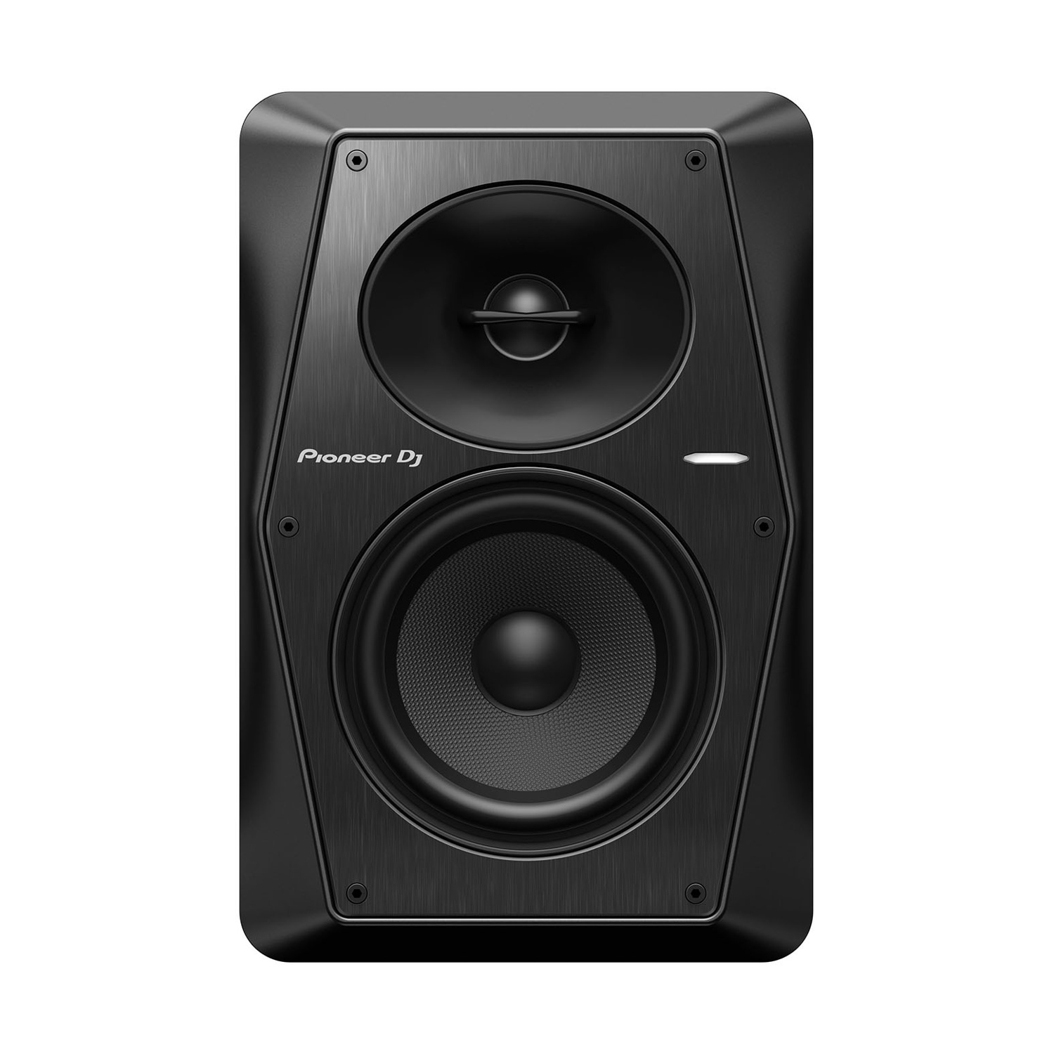 Siyah Pioneer DJ monitör hoparlör, tiz ve woofer.