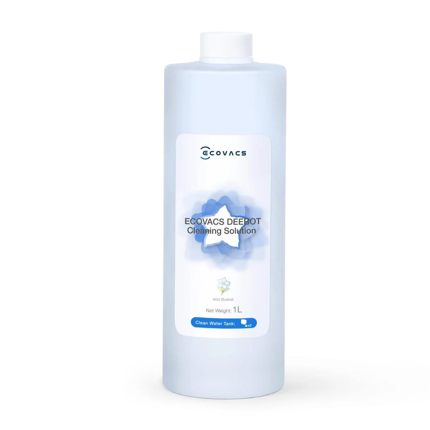 Biała butelka Płynu Czyszczącego ECOVACS DEEBOT, 1L.