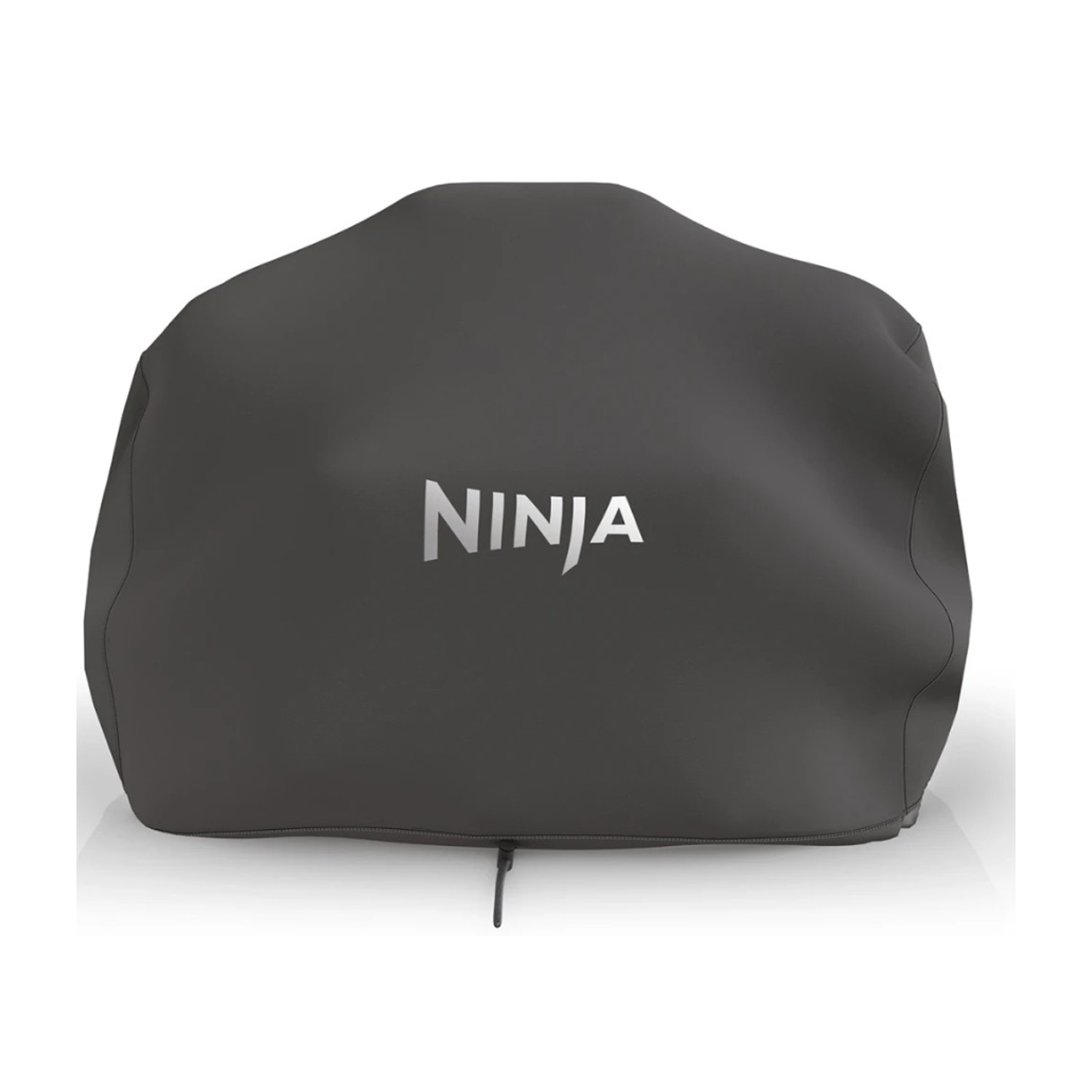 Ciemnoszara osłona z srebrnym logo Ninja na białym tle.