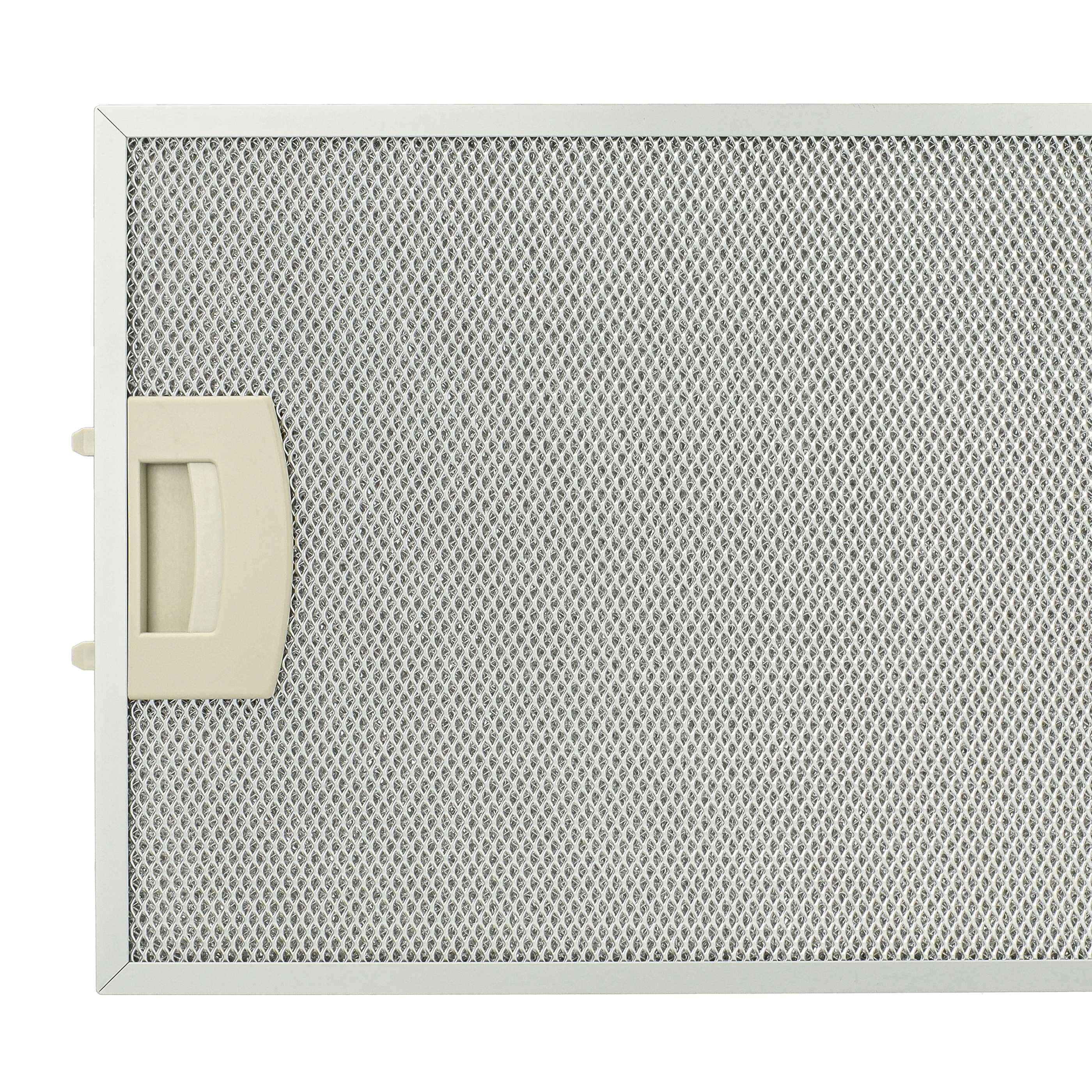 Metallfilter mit beige-farbenem Griffrahmen für Dunstabzugshauben.