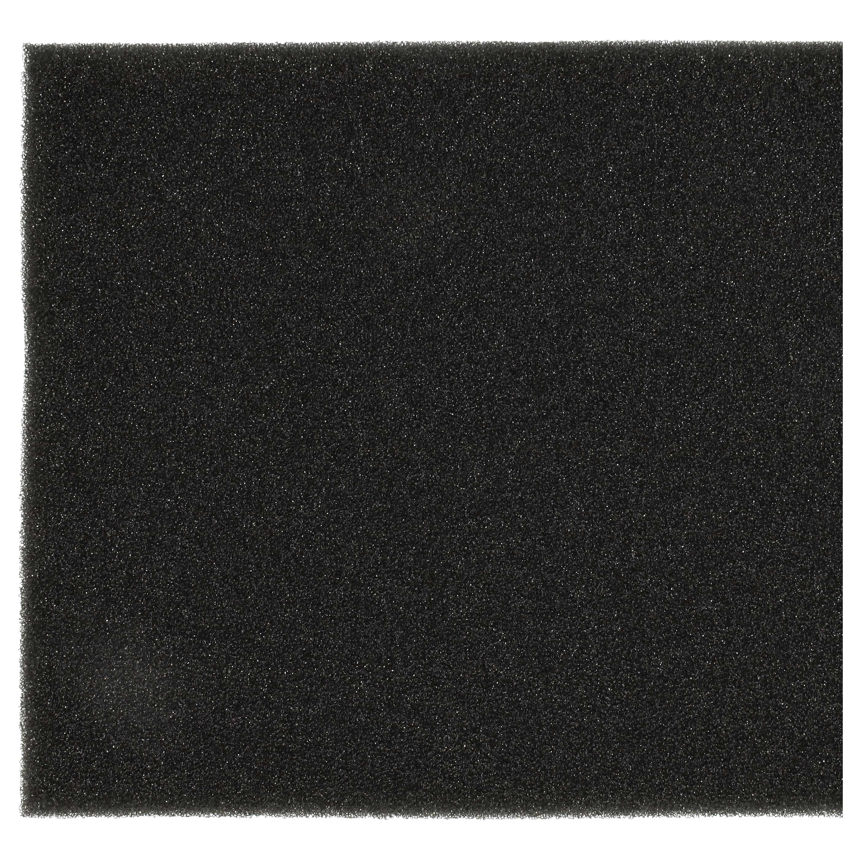 Schwarzer Schaumstoff mit kleinen Blasen, Nahaufnahme.