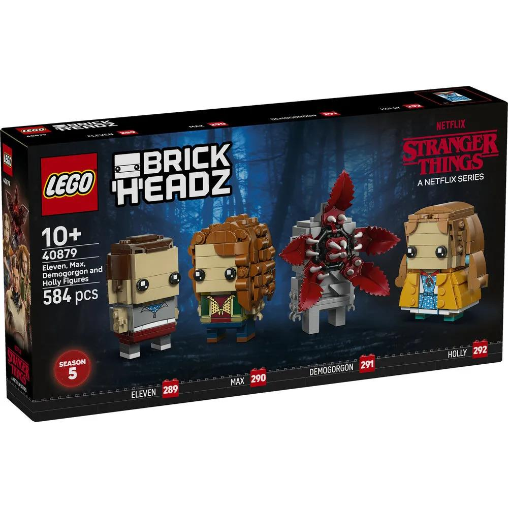 LEGO BrickHeadz Stranger Things seti; Eleven, Max, Demogorgon ve Holly figürleri içerir.
