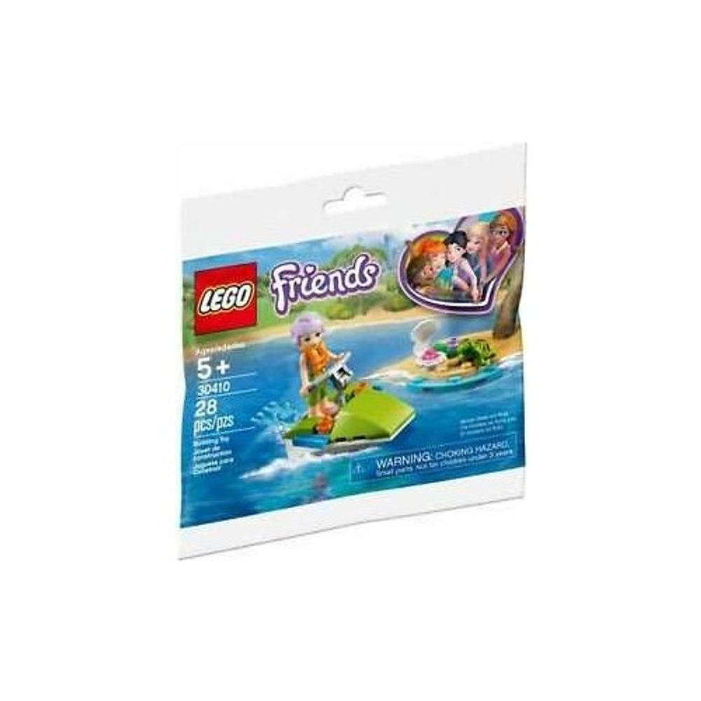 Giocattolo LEGO Friends sull'acqua con figure e barche.