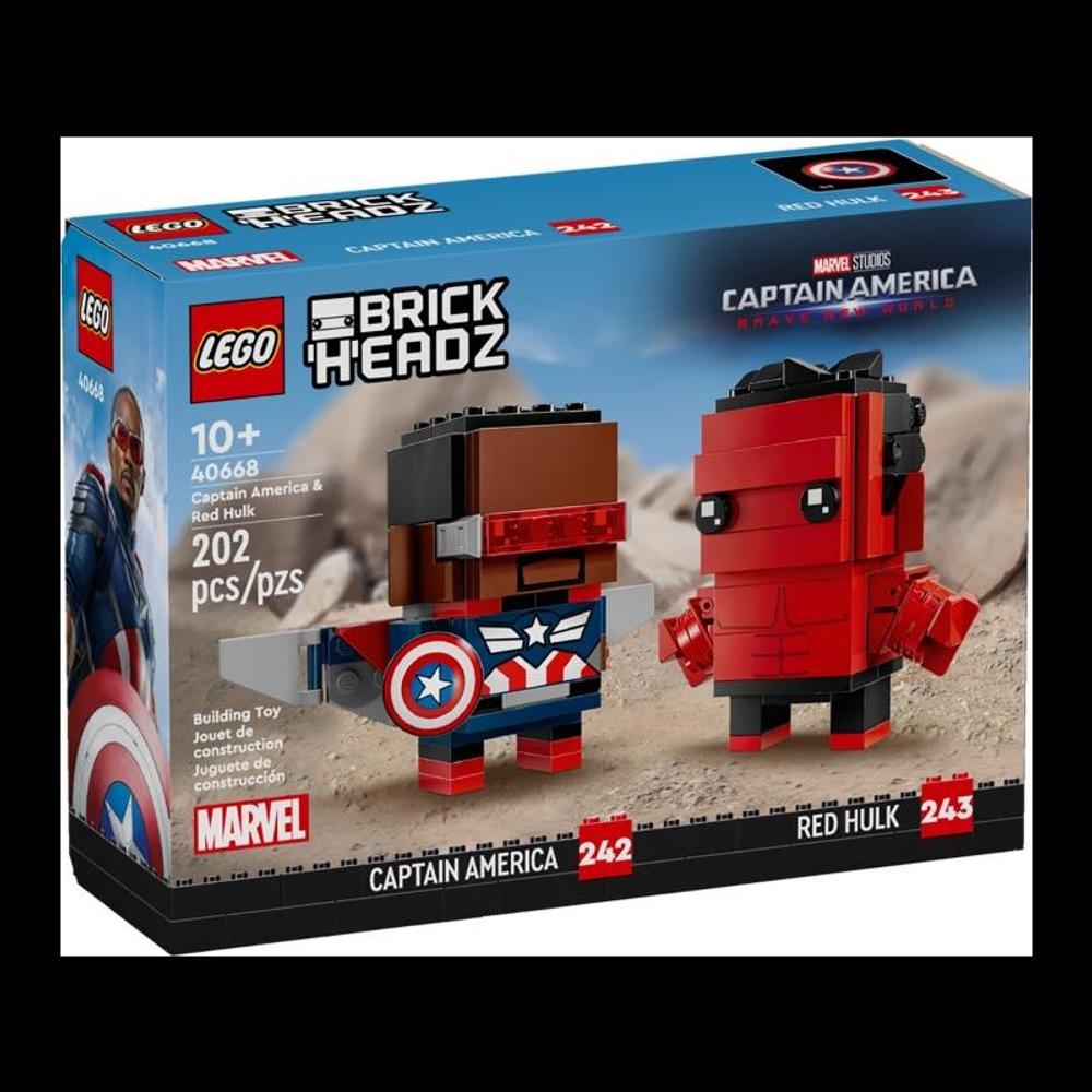 LEGO Marvel Kaptan Amerika ve Red Hulk Figürleri 40668