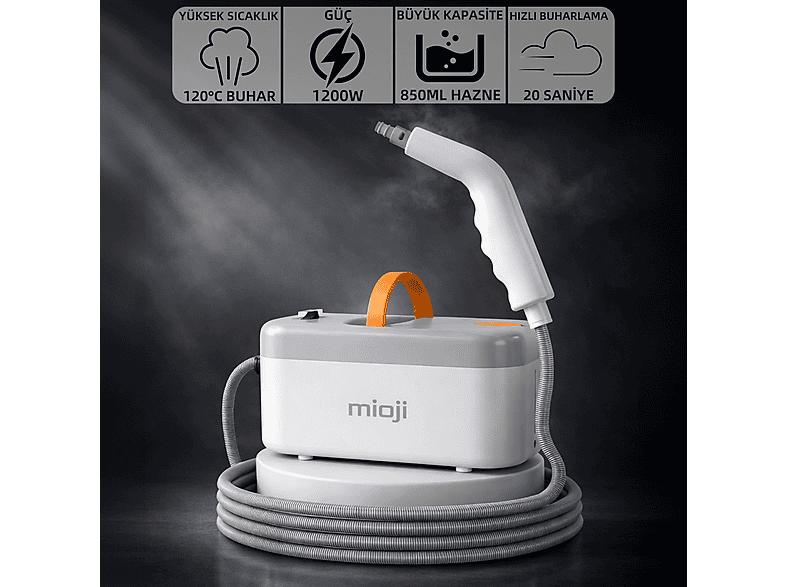 MIOJI Mio ST6 20 Saniyede Hızlı Buhar Çıkışı 5.5 Bar 1200W Buharlı