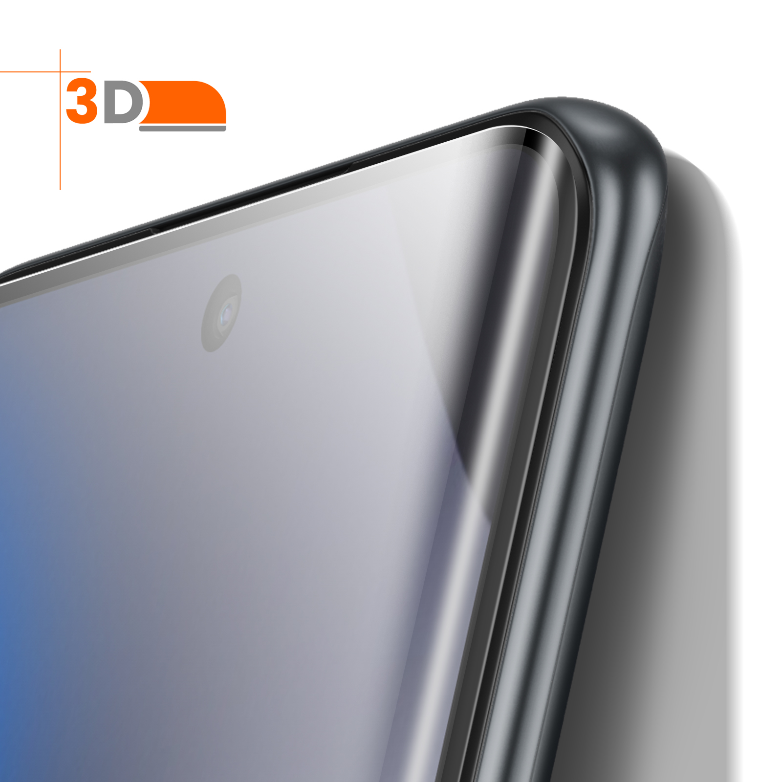 Primo piano di fotocamera e schermo smartphone con logo.