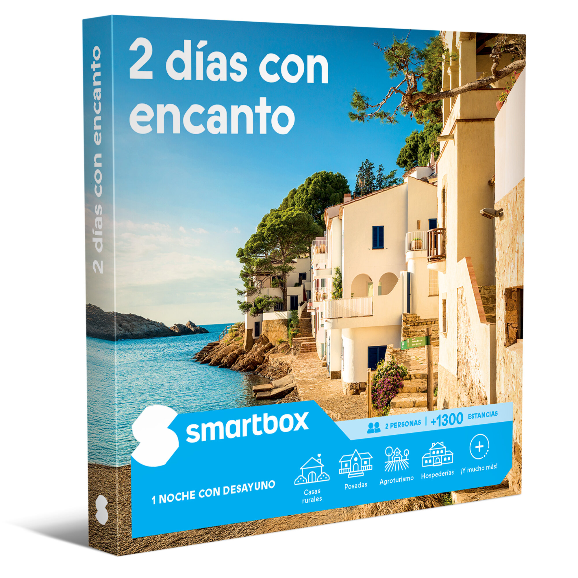 Caja regalo Smartbox con costa y casas. Título: 2 días con encanto.
