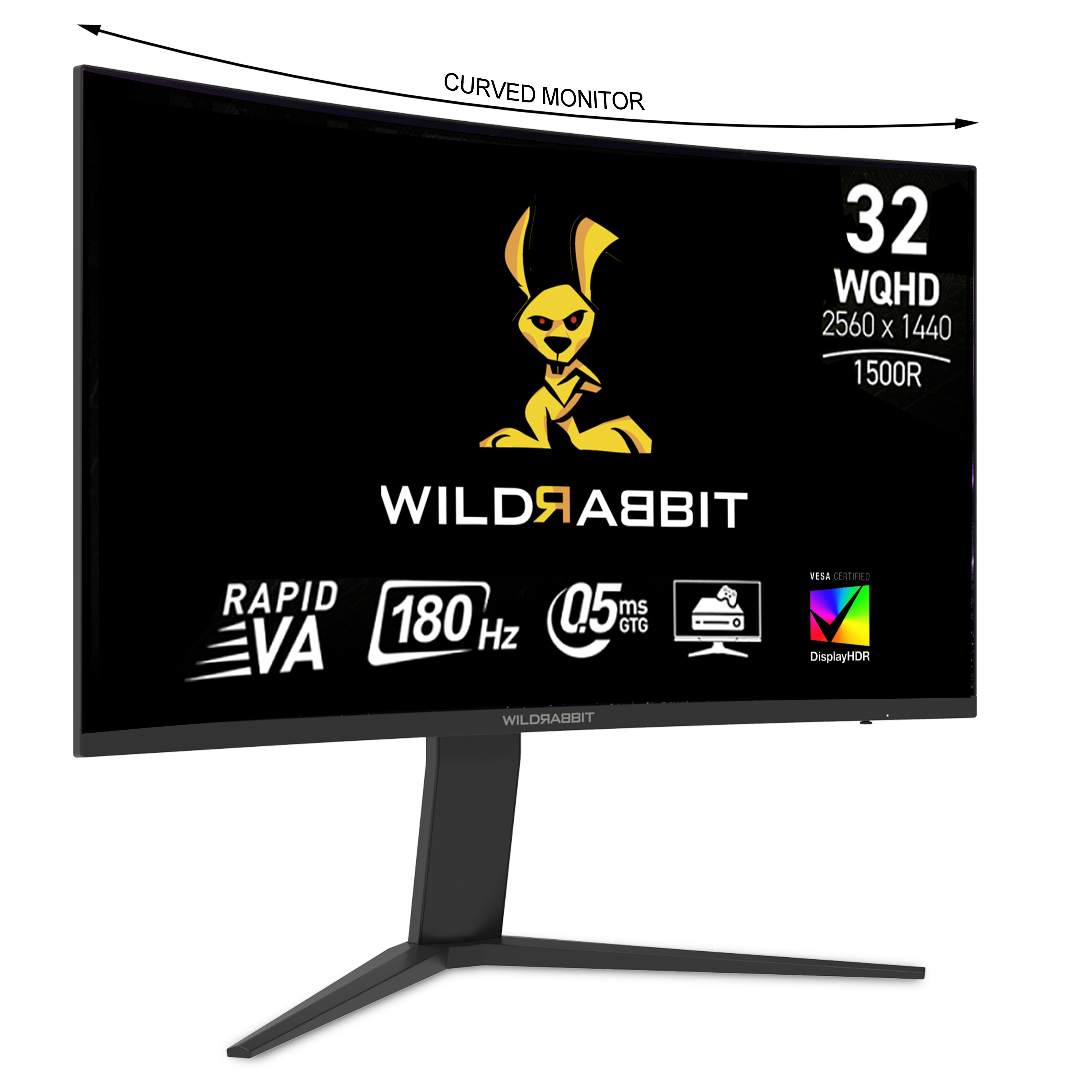 Ein 32-Zoll-WQHD-Curved-Monitor mit 180Hz und 0,5ms GTG.