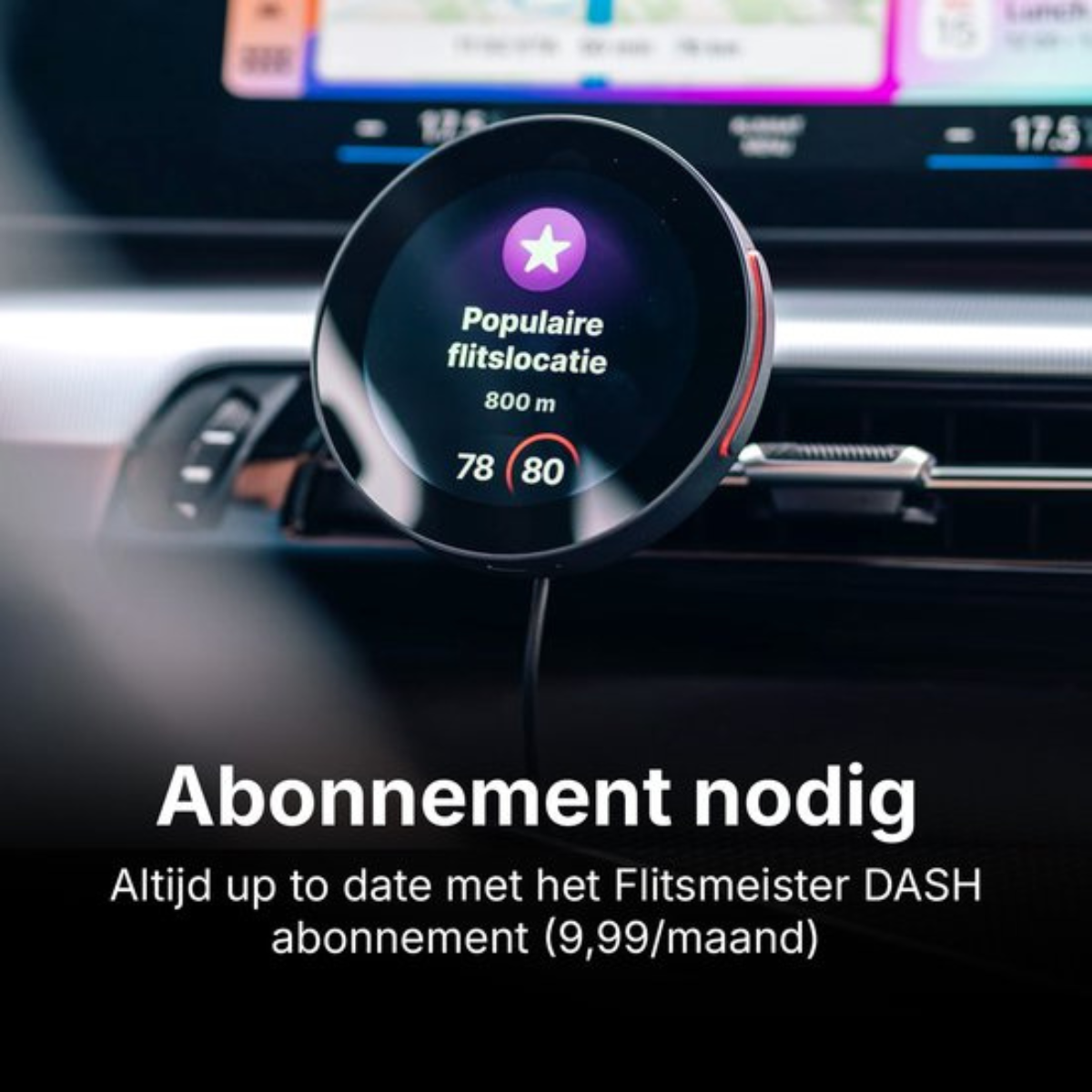 A car navigation device shows a popular speed camera location 800m away.