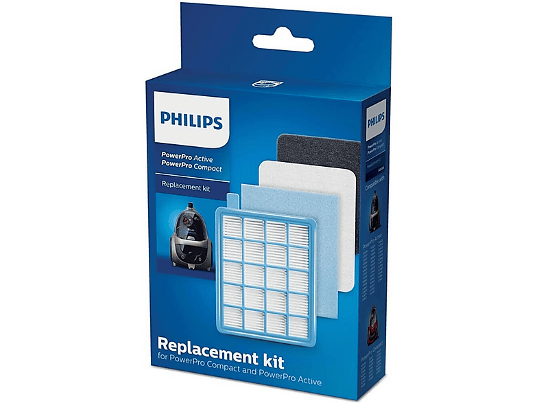POPULER Philips FC9532 PowerPro Active Uyumlu  Hepa Filtre Seti