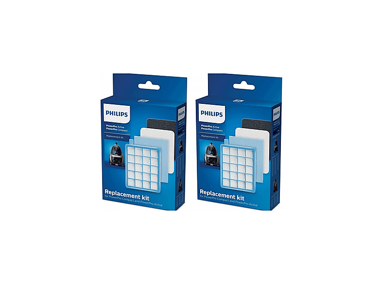 POPULER Philips FC 9530 FC 8631 8632 FC 8633 Power Pro Uyumlu  Hepa Filtre Seti 2 KUTU