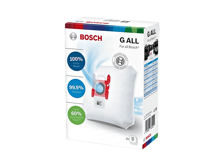 POPULER Bosch BSG 6B111 Logo Uyumlu  Süpürge Toz Torbası 4 Adet