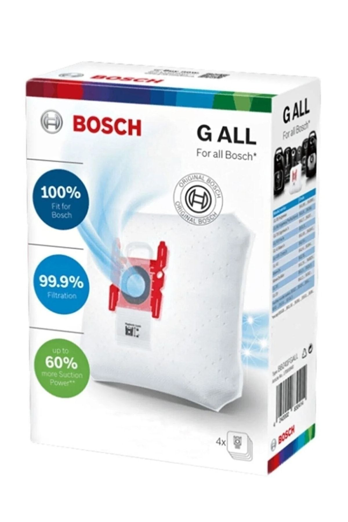POPULER Bosch Sphera 22 Uyumlu  Süpürge Toz Torbası 4 Adet