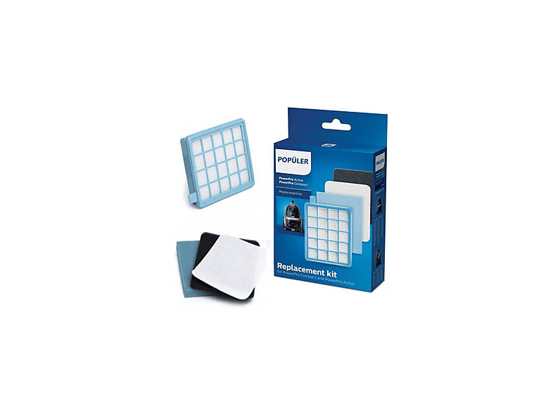 POPULER Powerpro Active FC 8640 Uyumlu  Hepa Filtre Seti