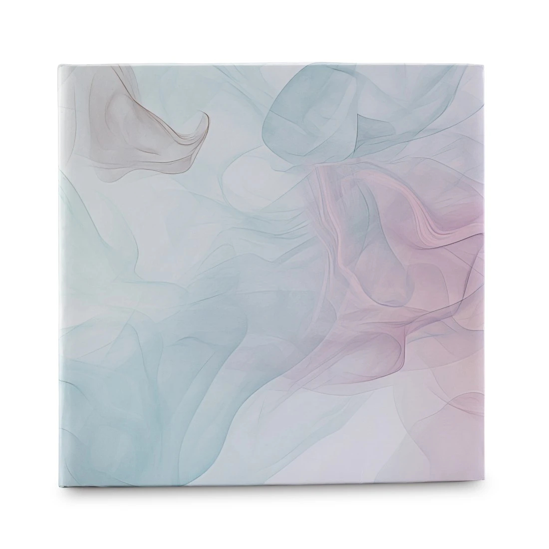 Wzór abstrakcyjny w odcieniach niebieskiego i różowego na białym tle.