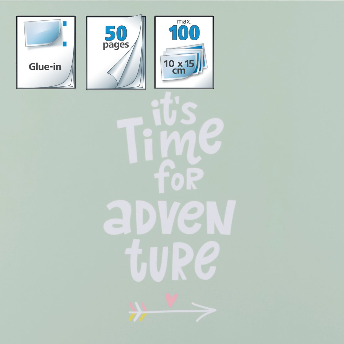 Zdjęcie produktu z napisem 'Czas na przygodę'.