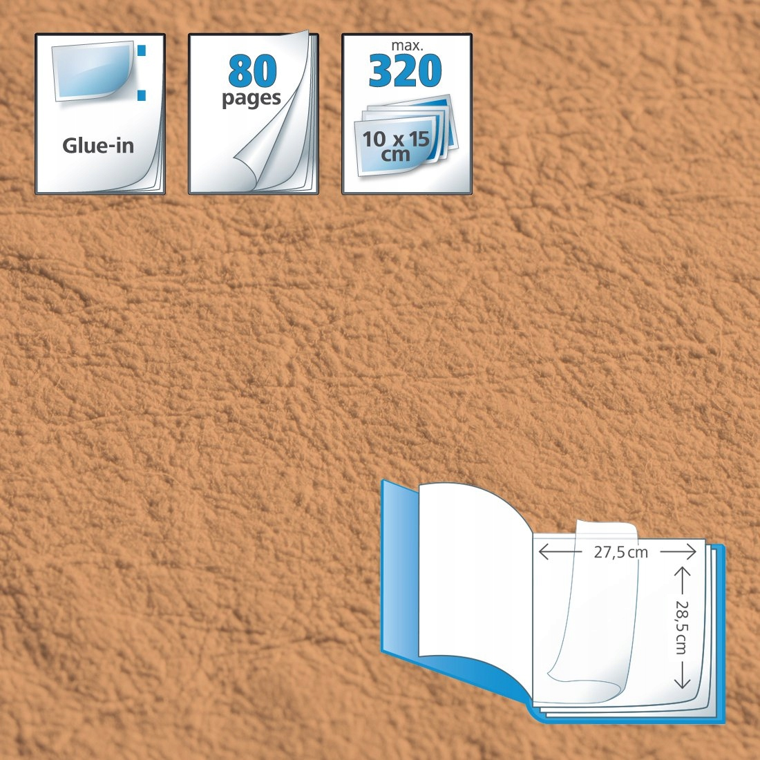 Otwarte album, 27,5x28,5 cm, 80 stron, 320 zdjęć.