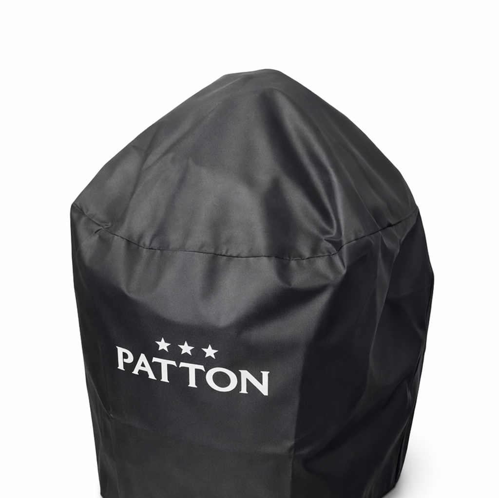 Black protective cover with white PATTON text and three stars.