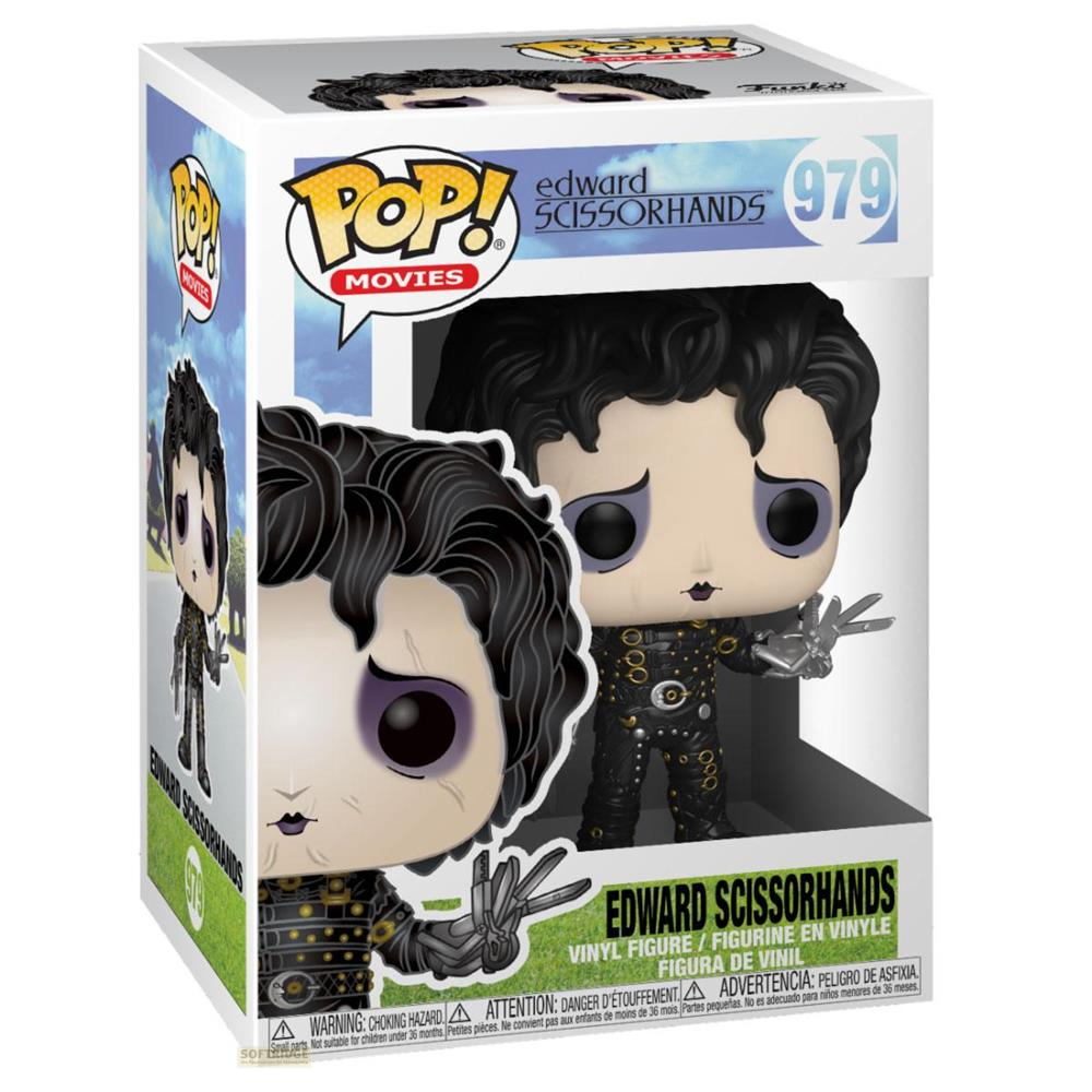 Figura Funko Pop de Edward Manos de Tijera en traje negro.