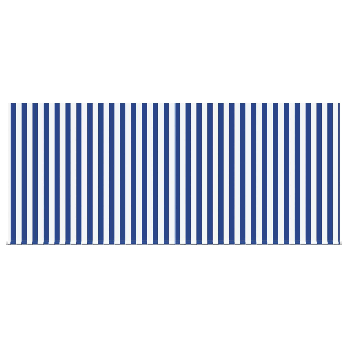 Ein Muster aus vertikalen blauen und weißen Streifen.