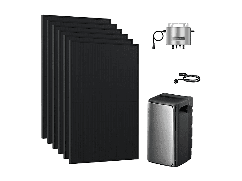 Powerness ECOFLOW STREAM Ultra X – 3000W Balkonkraftwerk Mit 3840Wh Speicher, 6x500W Bifaziale Module, Plug&Play
