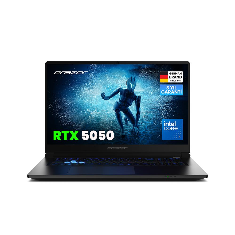 ERAZER Scout 17 E1 MD600006 FHD 144Hz Intel Core 5 210H 16 GB RAM 1 TB SSD 17 inç FreeDOS Gaming Laptop Siyah