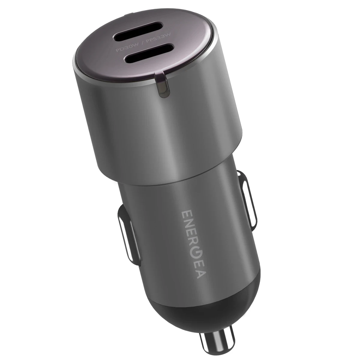 ENERGEA AluDrive D60 Alüminyum 66W Type-C Araç Şarj Cihazı Gri