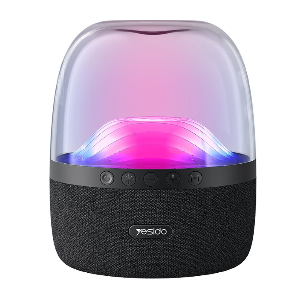 YESIDO YSW08 RGB Kablosuz Taşınabilir Hoparlör Siyah