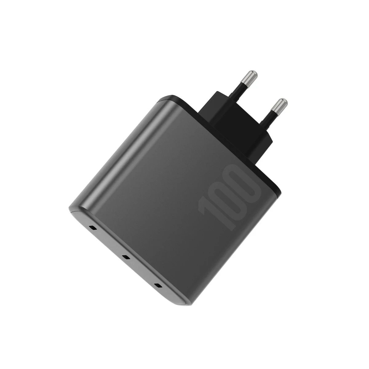 ENERGEA AmpCharge GaN100 PD100W Hızlı Şarj Adaptörü Koyu gri