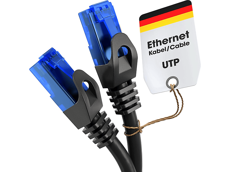 Lumonic LAN Netwerkkabel 100m | LAN Kabel CAT6 F/UTP | Installatiekabel 4x 2x AWG26/1 (solidr) | 250MHz 10 Gbit/s Ethernet