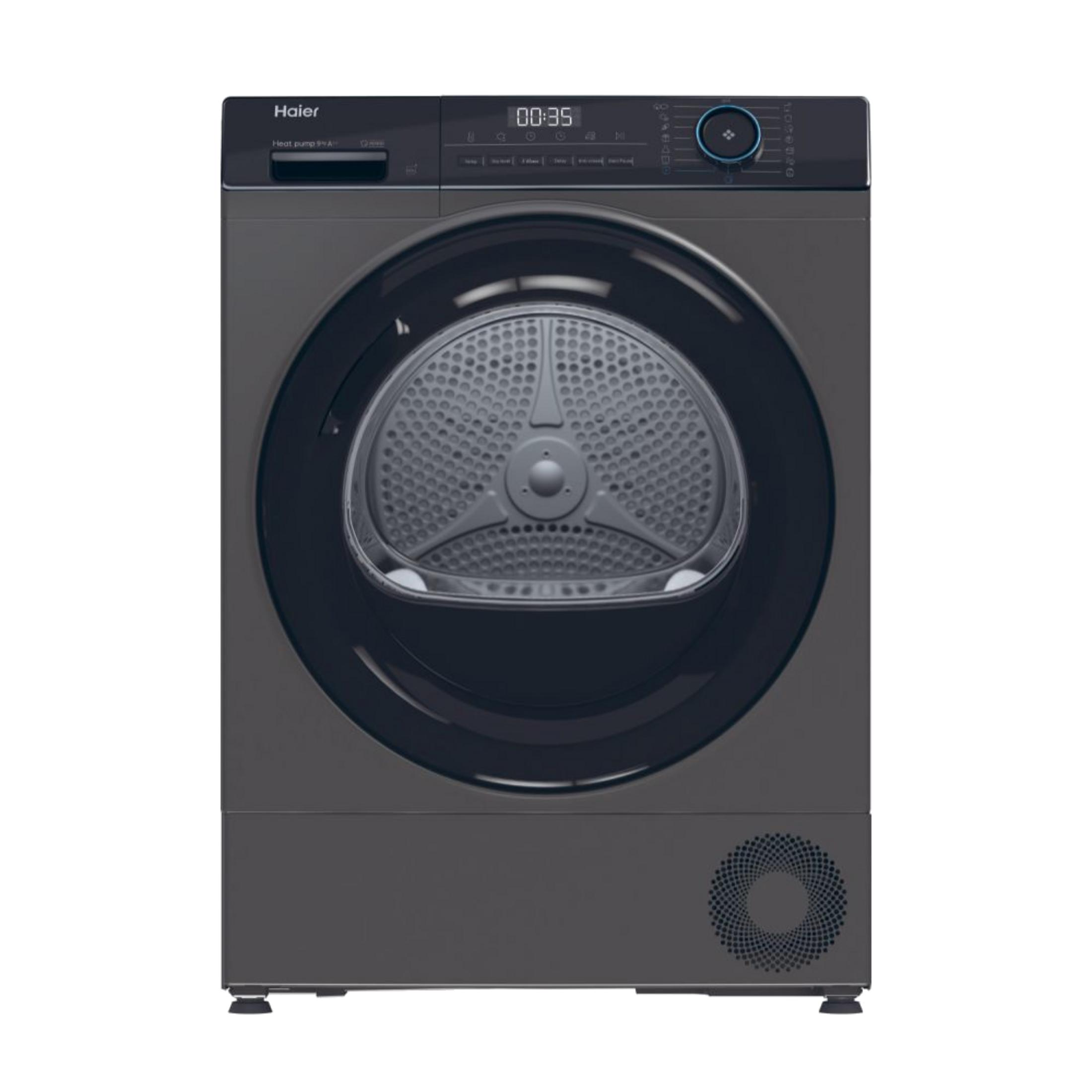 HAIER HD90-A2939RE-TR Wi-Fi Bağlantılı E Enerji Sınıfı 9 kg Isı Pompalı Kurutma Makinesi Antrasit