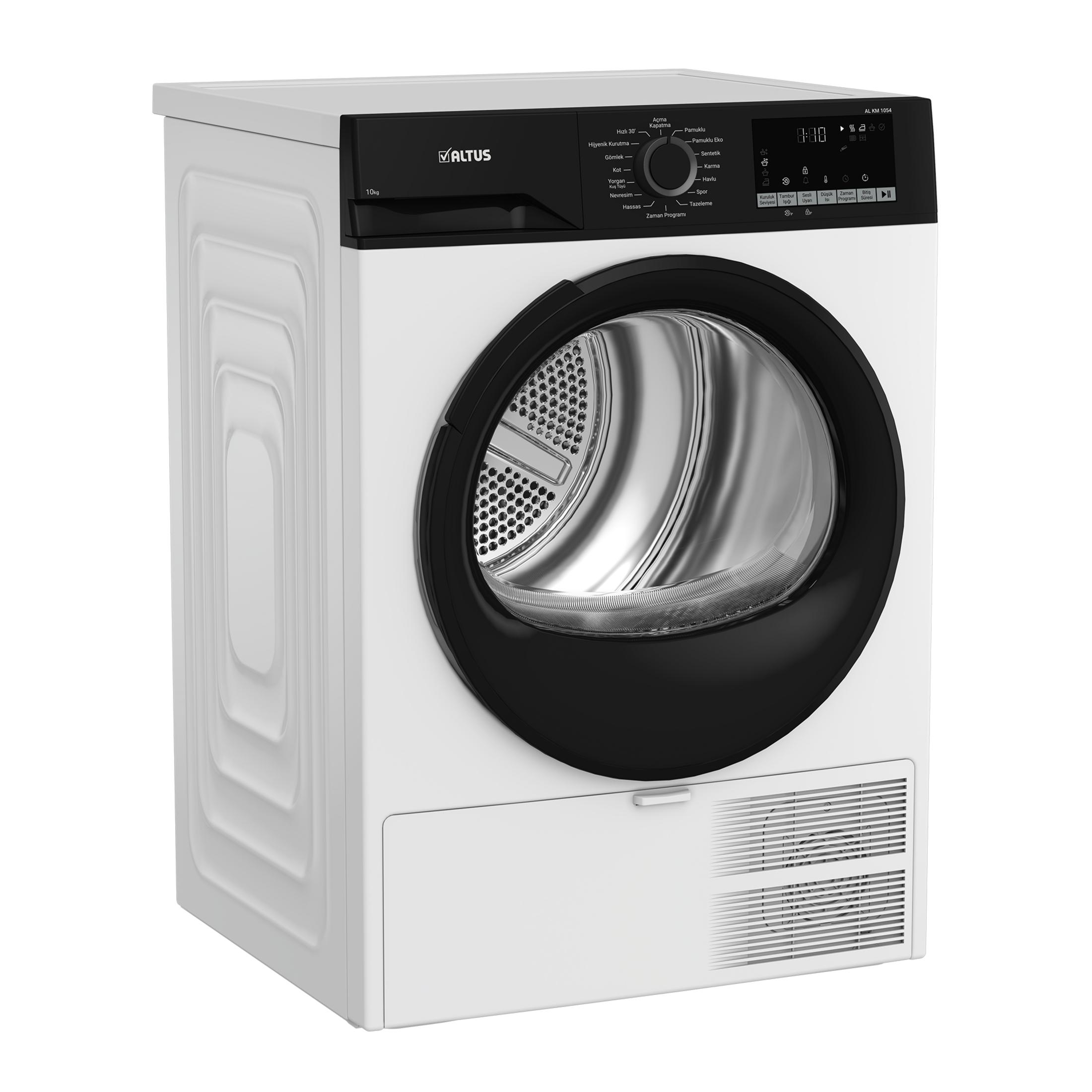 ALTUS AL KM 1054 A Enerji Sınıfı 10 kg Kurutma Makinesi Beyaz