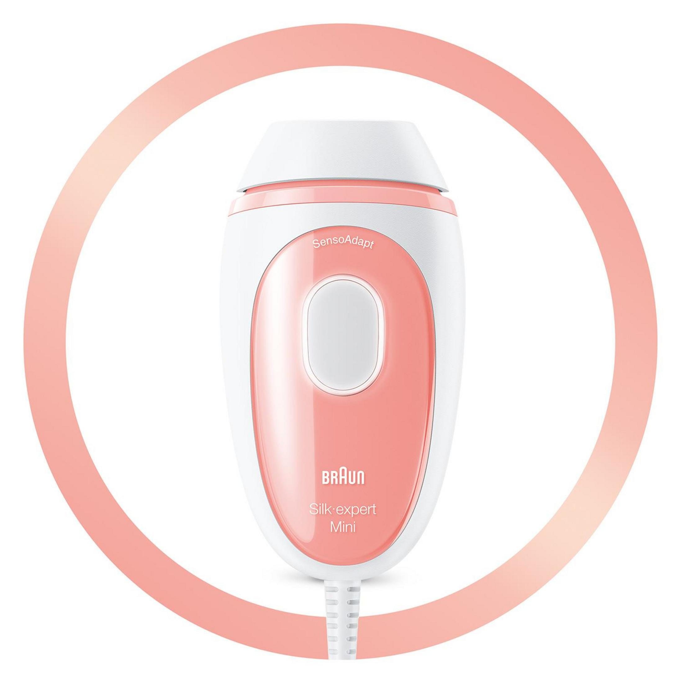 BRAUN PL1000 SILK EXPERT MINI , 300.000 ATIMLI IPL IPL Lazer Epilasyon Aleti Pembe Beyaz