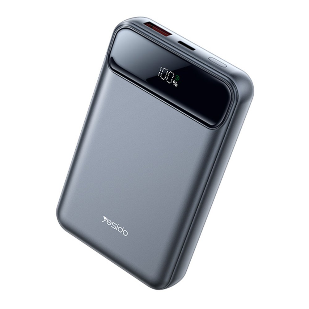 YESIDO YP49 Dijital Göstergeli 15W MagSafe 10000 mAh Powerbank Siyah