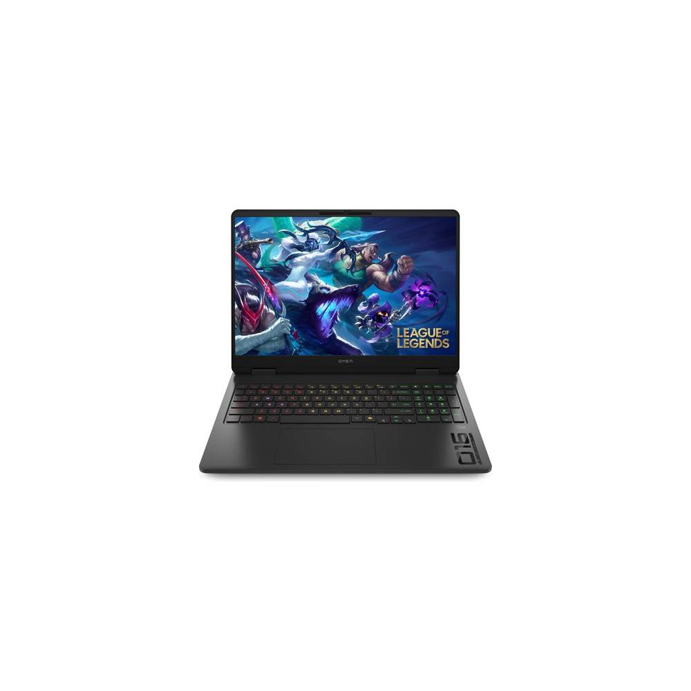 League of Legends oyununu gösteren siyah dizüstü bilgisayar.