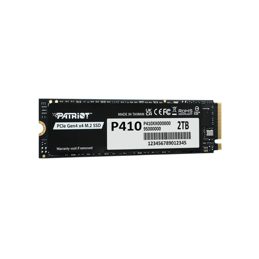 Czarny dysk SSD Patriot M.2 2TB, PCIe Gen4 x4, model P410.