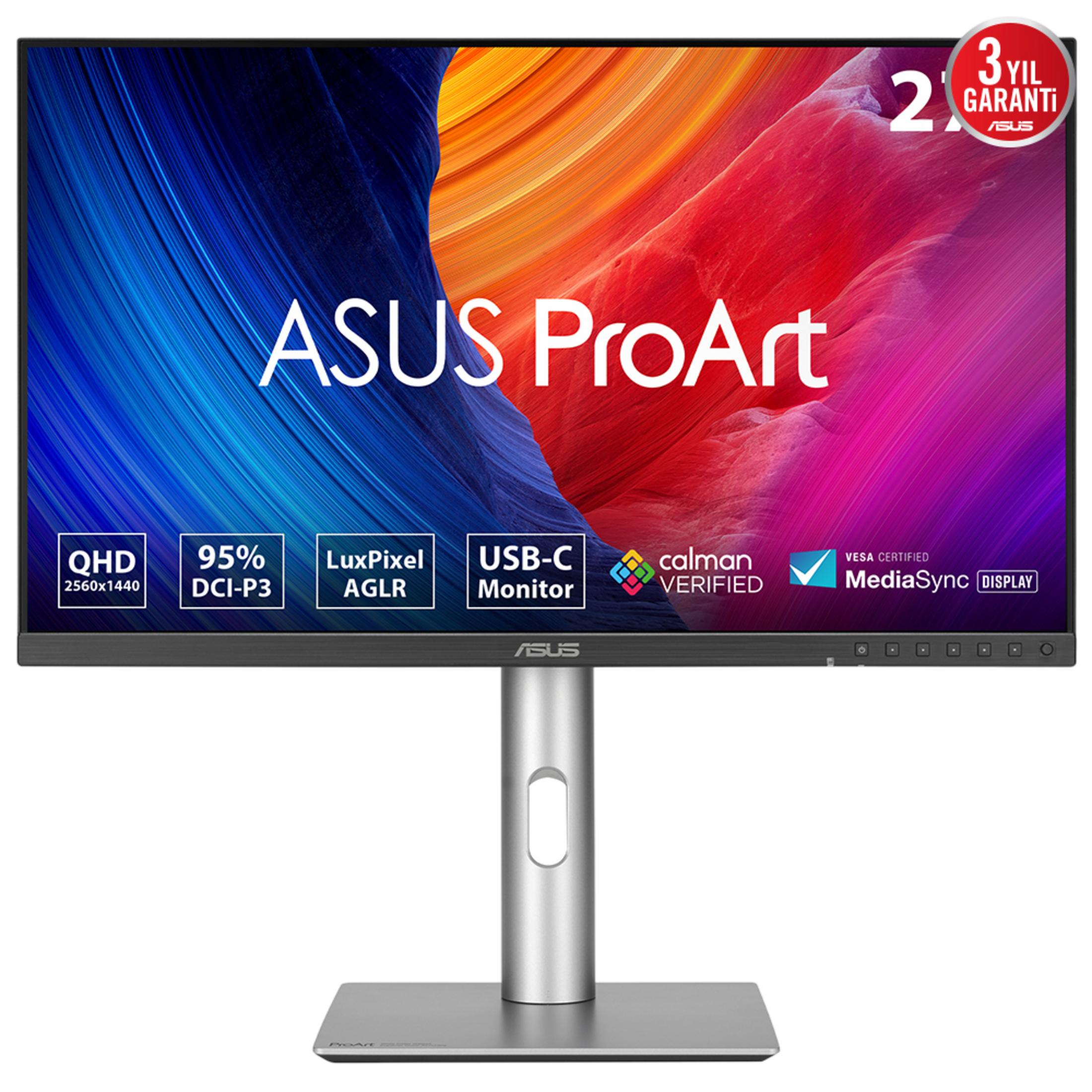 ASUS PROART PA278CFRV 27 27 inç WQHD 5 ms 100 Hz Monitör Siyah