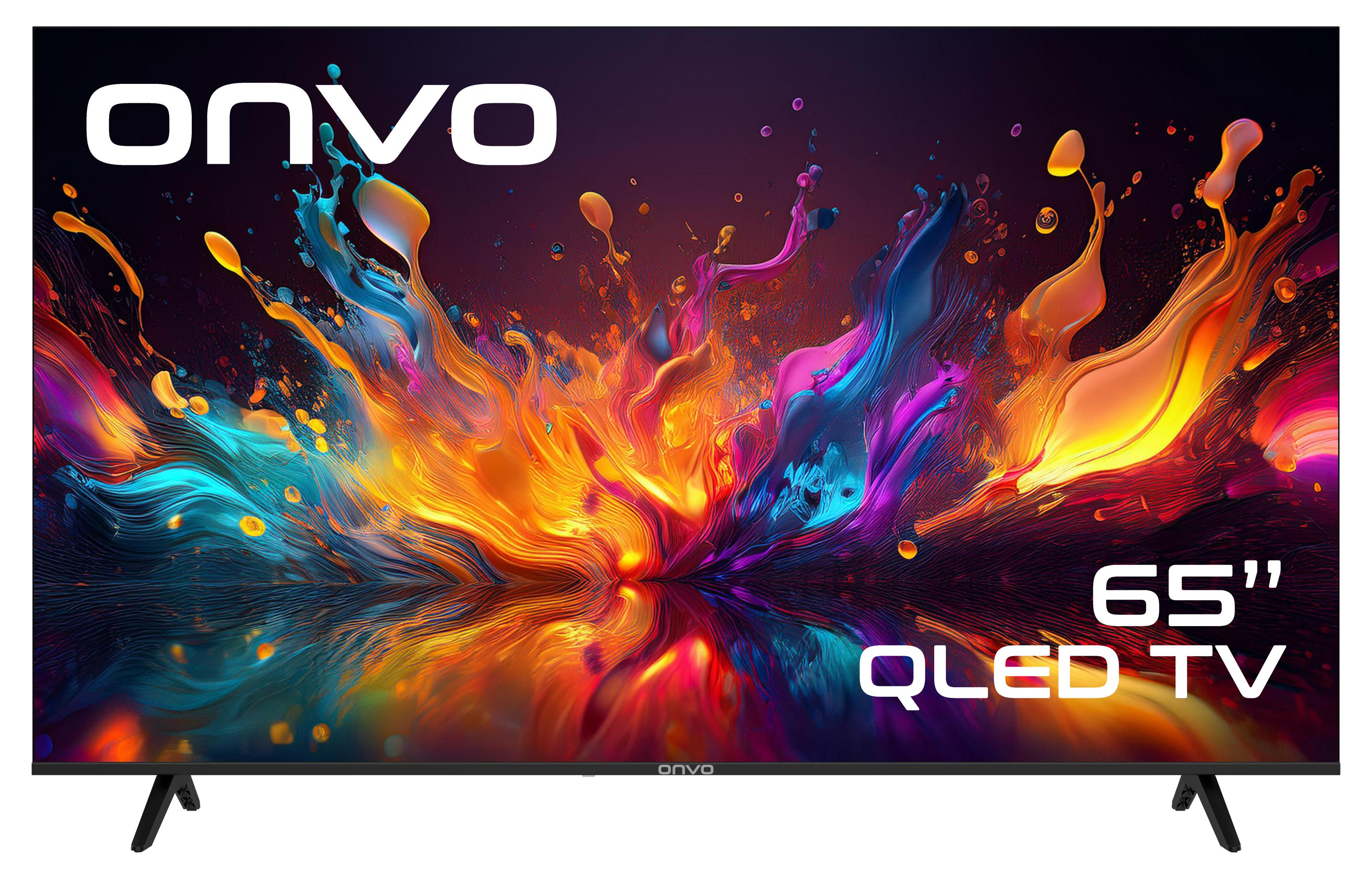 ONVO 65OVF9250UQ SS6 65 inç 165 cm Dahili Uydu Alıcılı 4K UHD SMART TV QLED TV