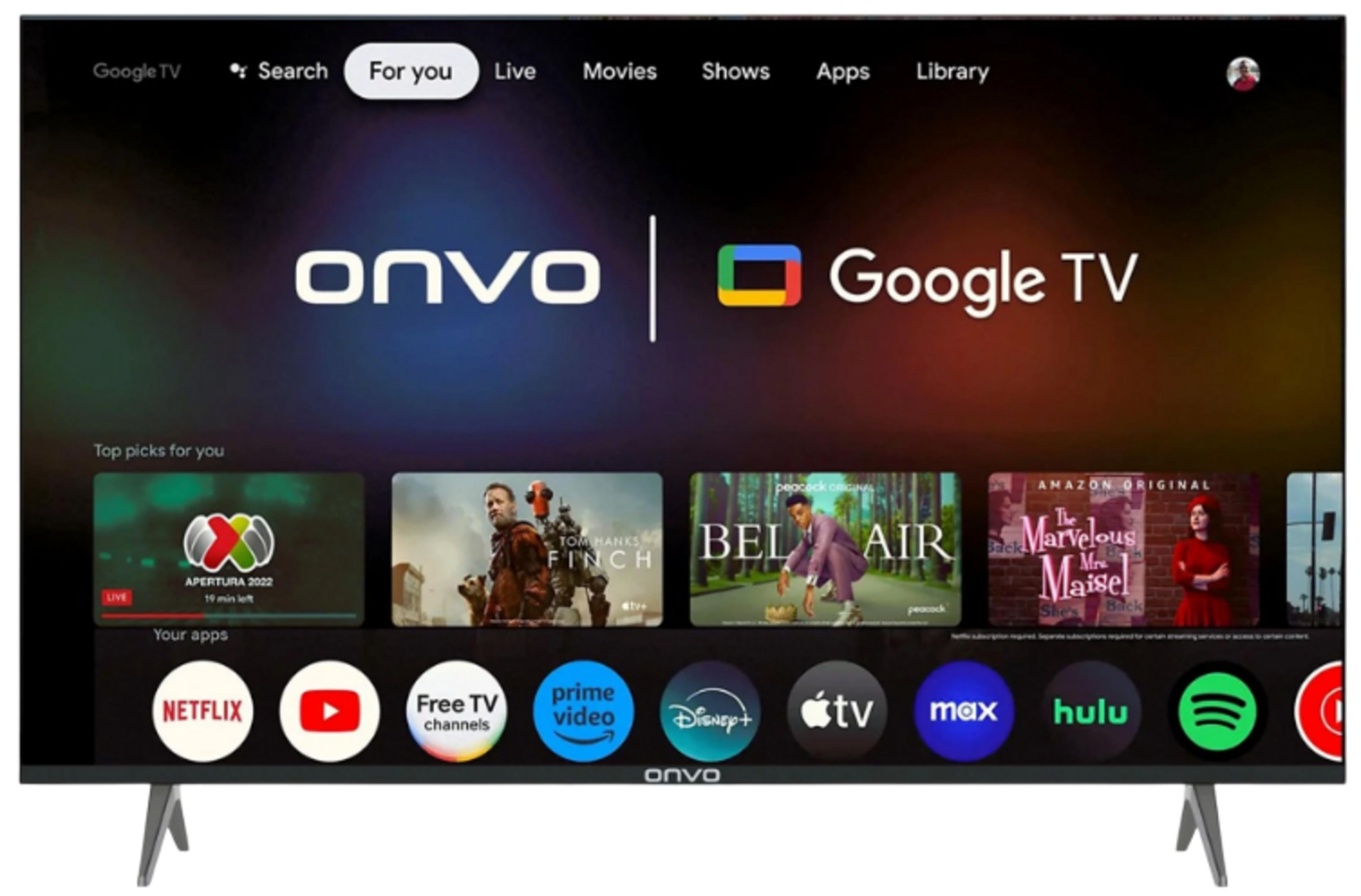 ONVO 55VL90N4UA Google 55 inç 140 cm Dahili Uydu Alıcılı 4K UHD