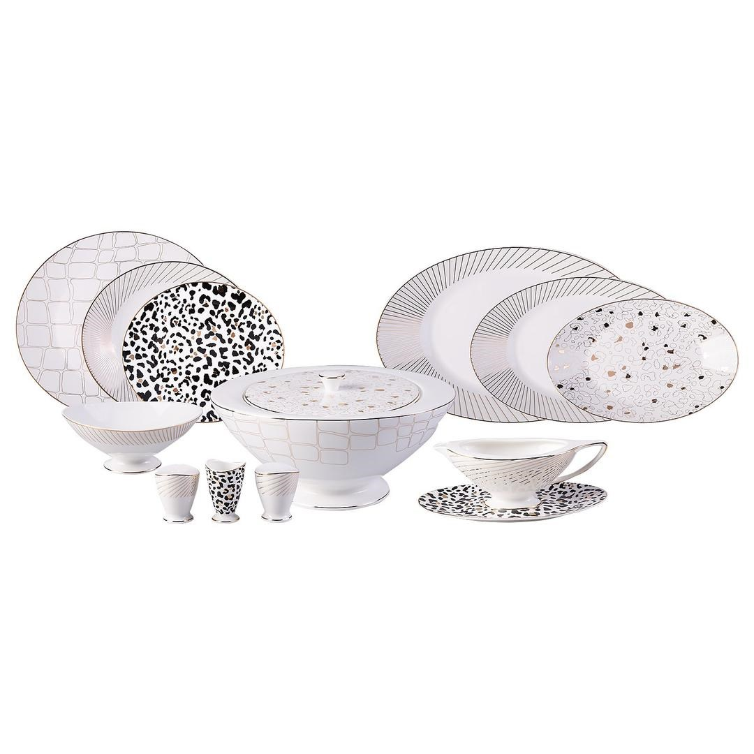 JUMBO 500.01.01.5218 Safari 64 Parça 12 Kişilik Yemek Takımı