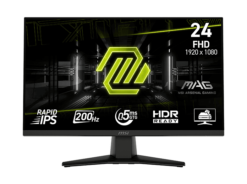 MSI MAG 242F 24 inç Full-HD 0,5 ms 200 Hz Monitör Siyah