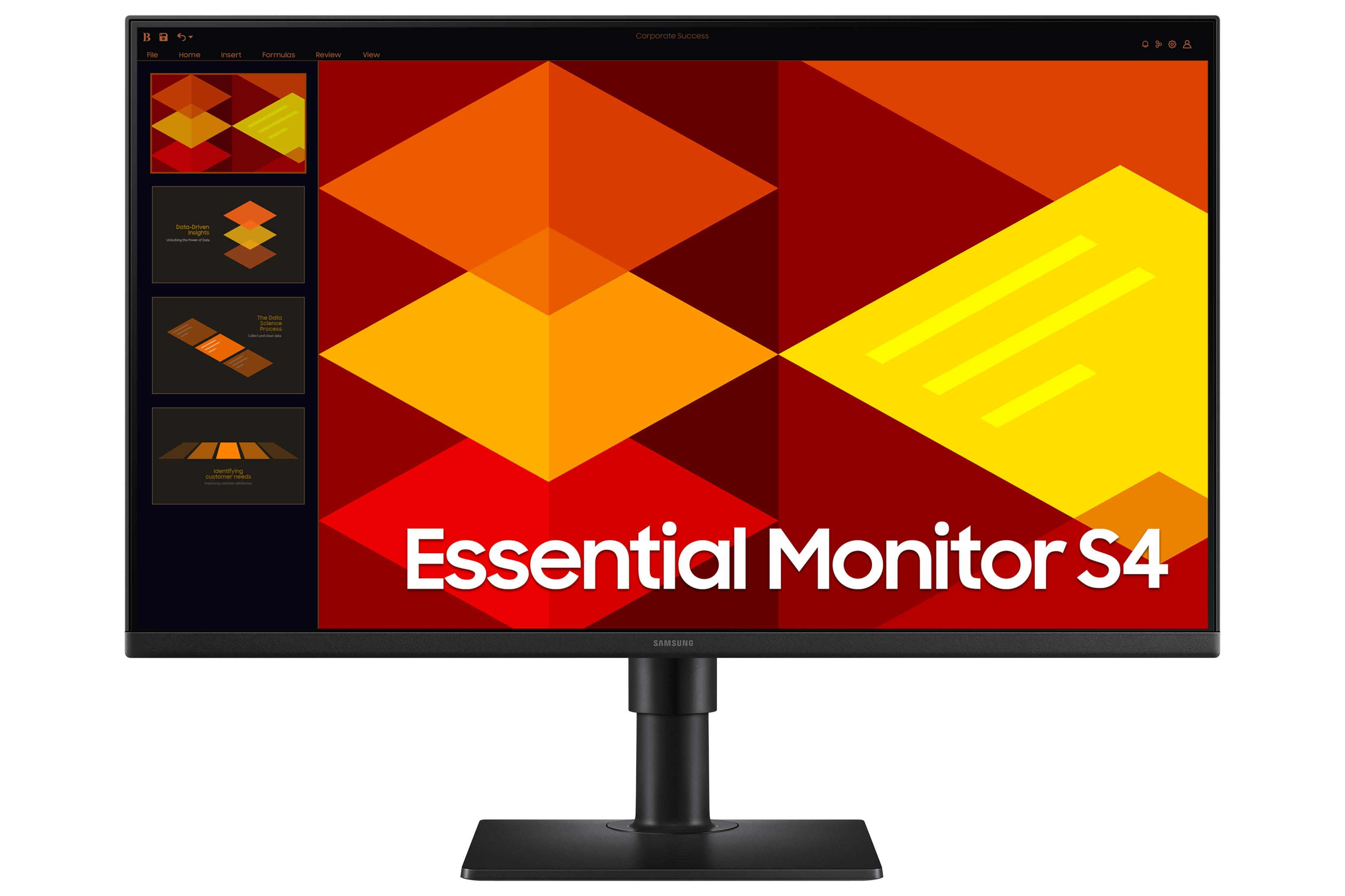 SAMSUNG Essential S4 S40GD LS27D400GAUXUF (HDMI+USB) FHD IPS Flat Pivot 27 inç Full-HD 5 ms 100 Hz Monitör Siyah