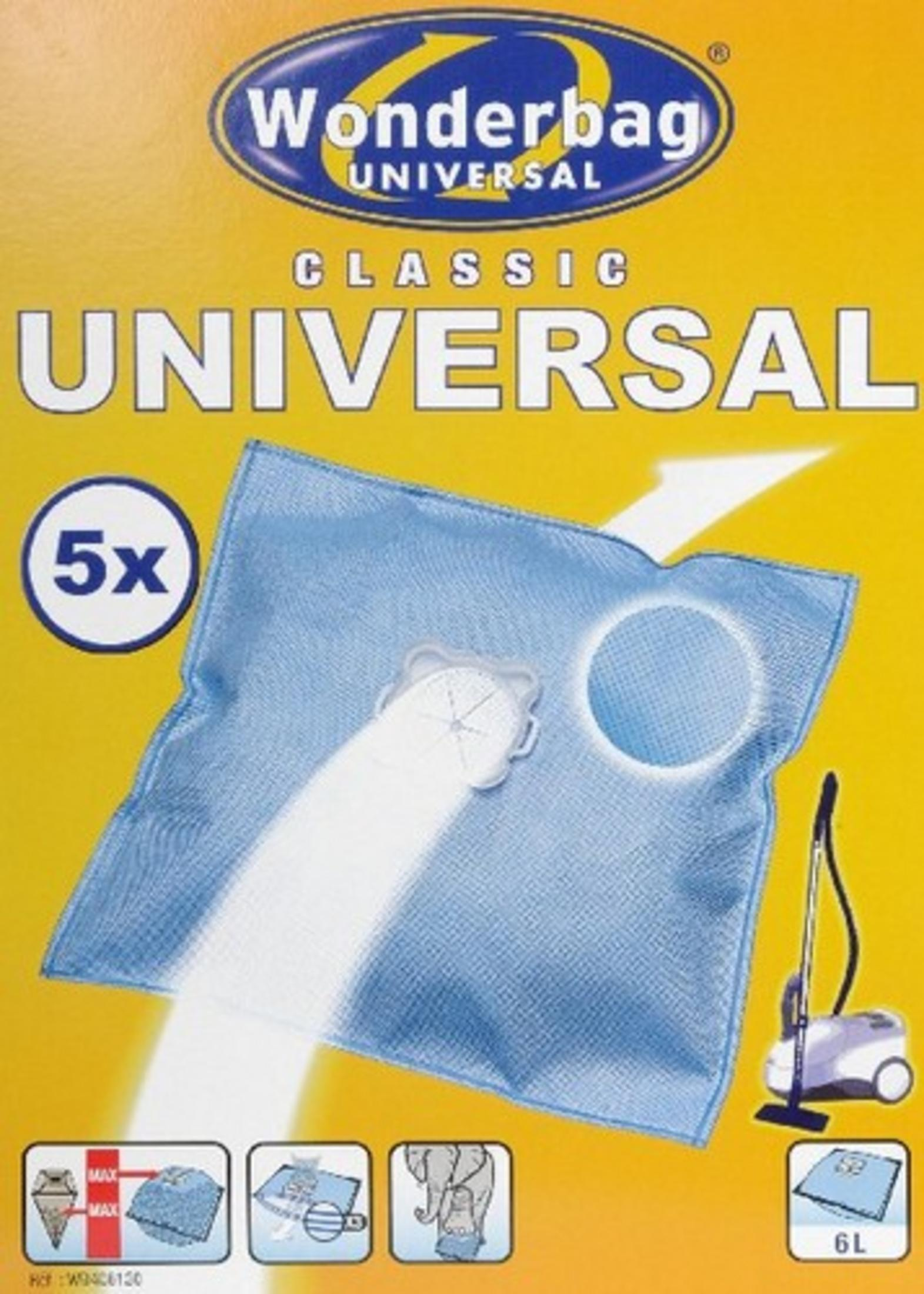 Sacchetti aspirapolvere Wonderbag Classic Universal, 5x, 6L.