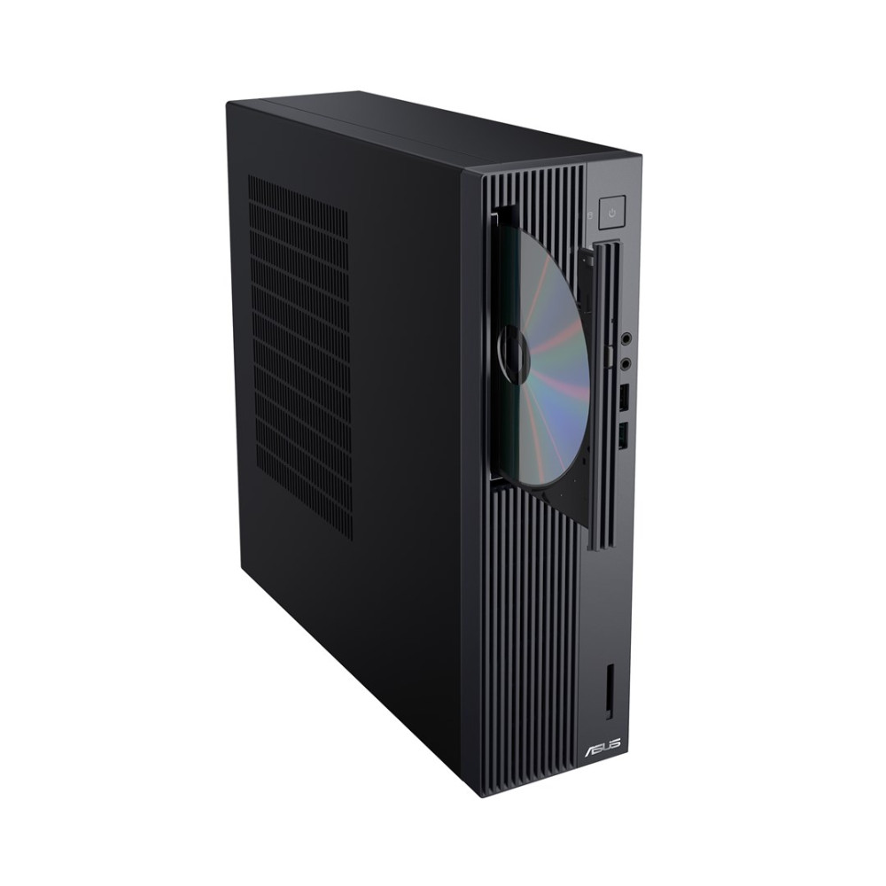 Case PC nero con unità CD/DVD estesa e disco inserito.