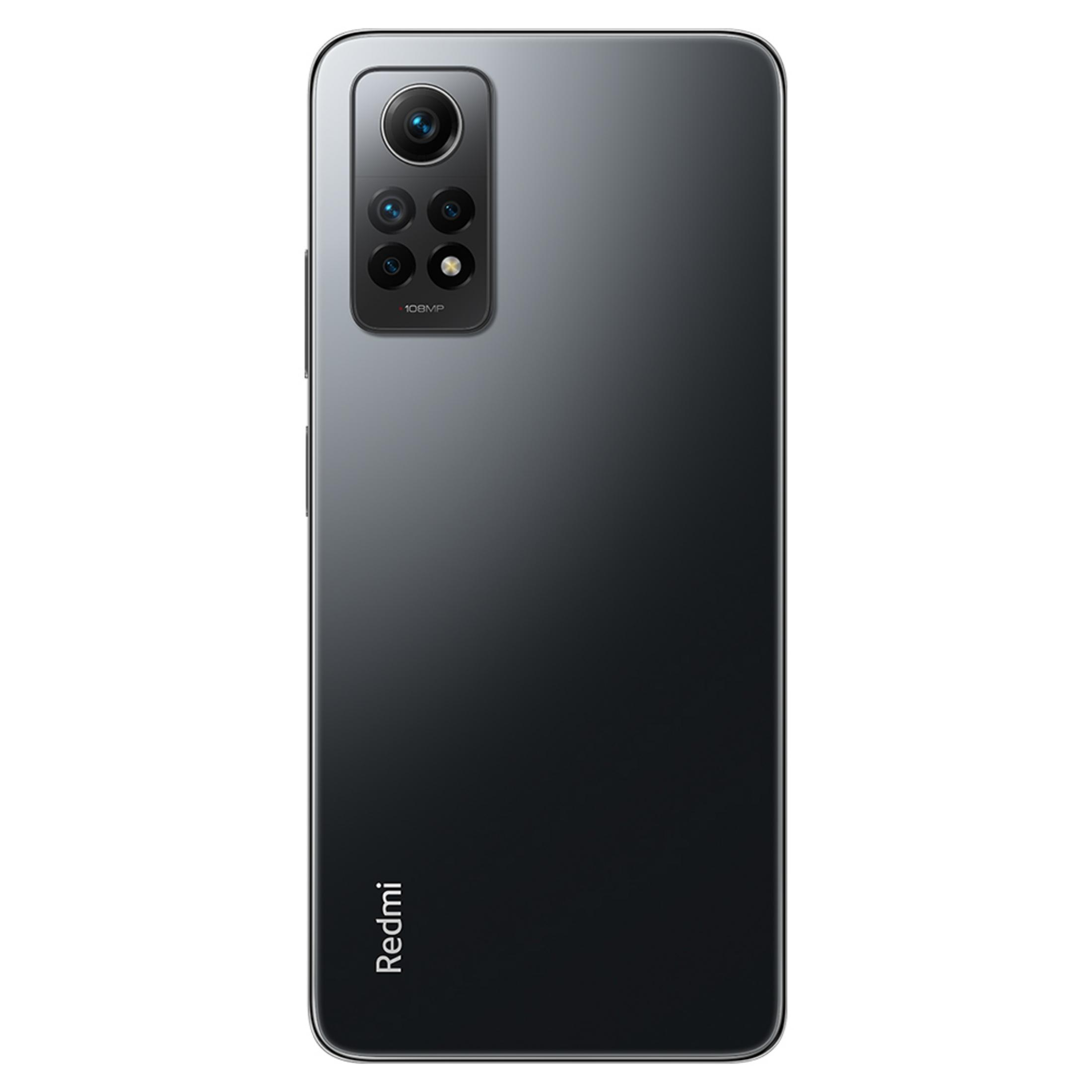 Kamera modülü ve logosu bulunan siyah Redmi akıllı telefonun arkası.